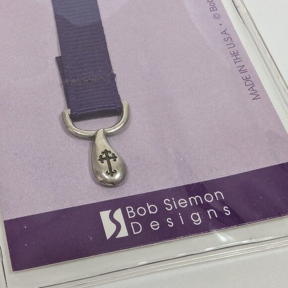 In Loving Memory Pewter Heart Ribbon Bookmark by Bob Siemon Designs - Picture 4 of 6
